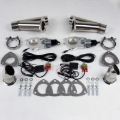 Picture of Granatelli 4.0in Stainless Steel Electronic Dual Exhaust Cutout