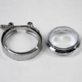 Picture of Granatelli 3.0in Flat Flanges w/V-Band Clamp