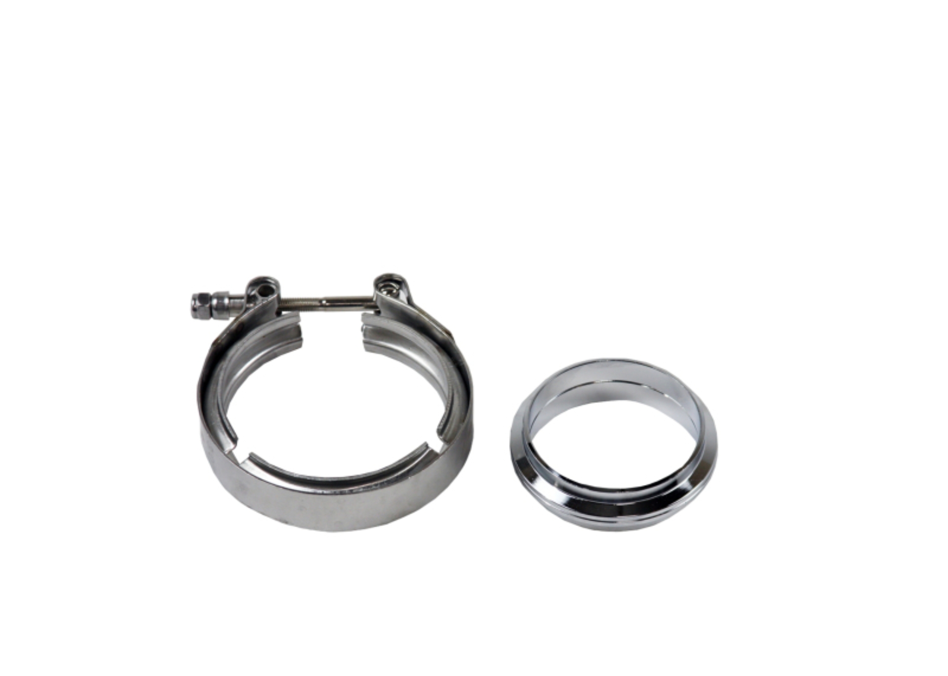 Picture of Granatelli 3.0in Aluminum Mating Male to Female Flanges w/V-Band/O-Ring Seal