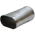 Picture of Granatelli 3.0in Round to 3.0in Oval Weld In Exhaust Adapter