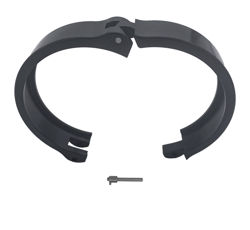 Picture of Granatelli 3.0in Dual Seal Clamshell Clamp - Aluminum Black