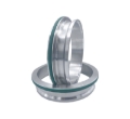 Picture of Granatelli 3.0in Stainless Steel Dual Seal Clamp Weld-On Ferrule Set