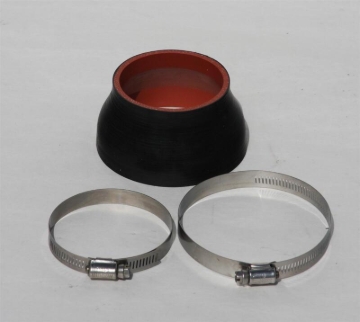 Picture of Granatelli 4in-3.5in Silicone Reducer Sleeve w/Clamps