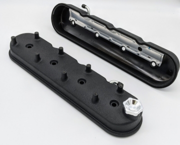 Picture of Granatelli 96-22 GM LS Tall Valve Cover w/Angled Coil Mounts - Black Wrinkle (Pair)