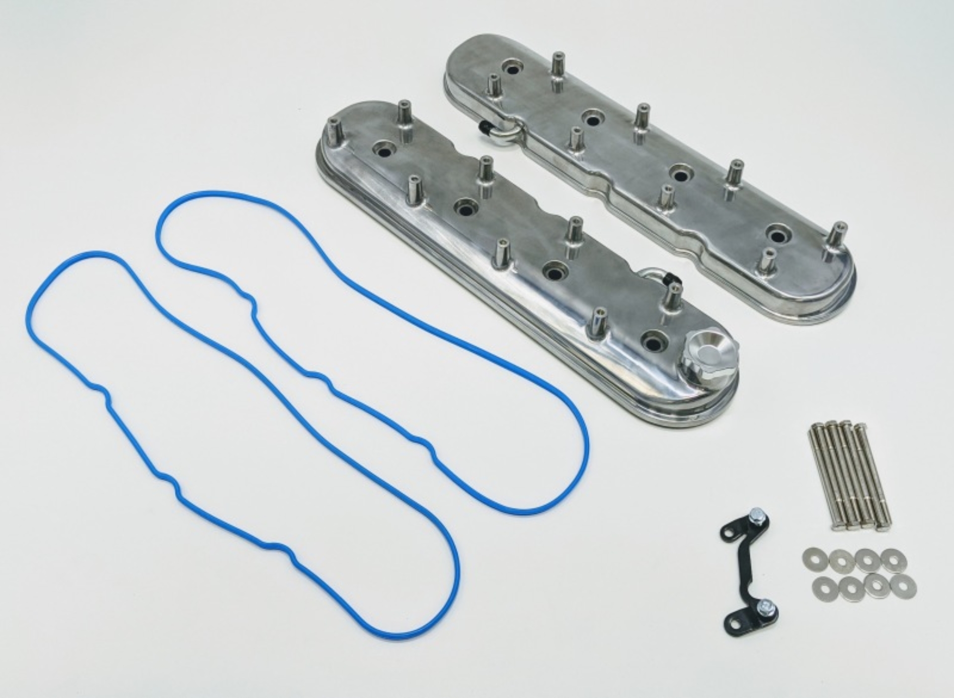 Picture of Granatelli 96-22 GM LS Standard Height Valve Cover w/Angled Coil Mount - Polished (Pair)