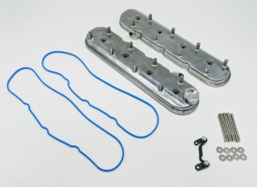 Picture of Granatelli 96-22 GM LS Standard Height Valve Cover w/Angled Coil Mount - Polished (Pair)