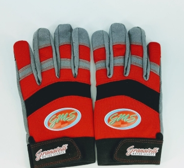 Picture of Granatelli Medium Mechanics Work Gloves - Red/Gray/Black