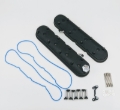 Picture of Granatelli 96-22 GM LS Tall Valve Cover w/Angled Coil Mounts - Black Wrinkle (Pair)