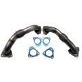 Picture of Wehrli 17-24 Chevrolet Duramax Billet Exhaust Manifold & Stainless Up Pipe Kit w/ Gaskets & Hardware