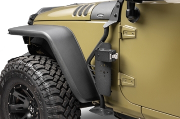Picture of Go Rhino 07-18 Jeep Wrangler JK/JKU Front Fender Jack Mount for Hi-Lift Jack - Tex. Blk