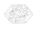 Picture of Go Rhino Xventure Gear El Gato Base Plate - Blk