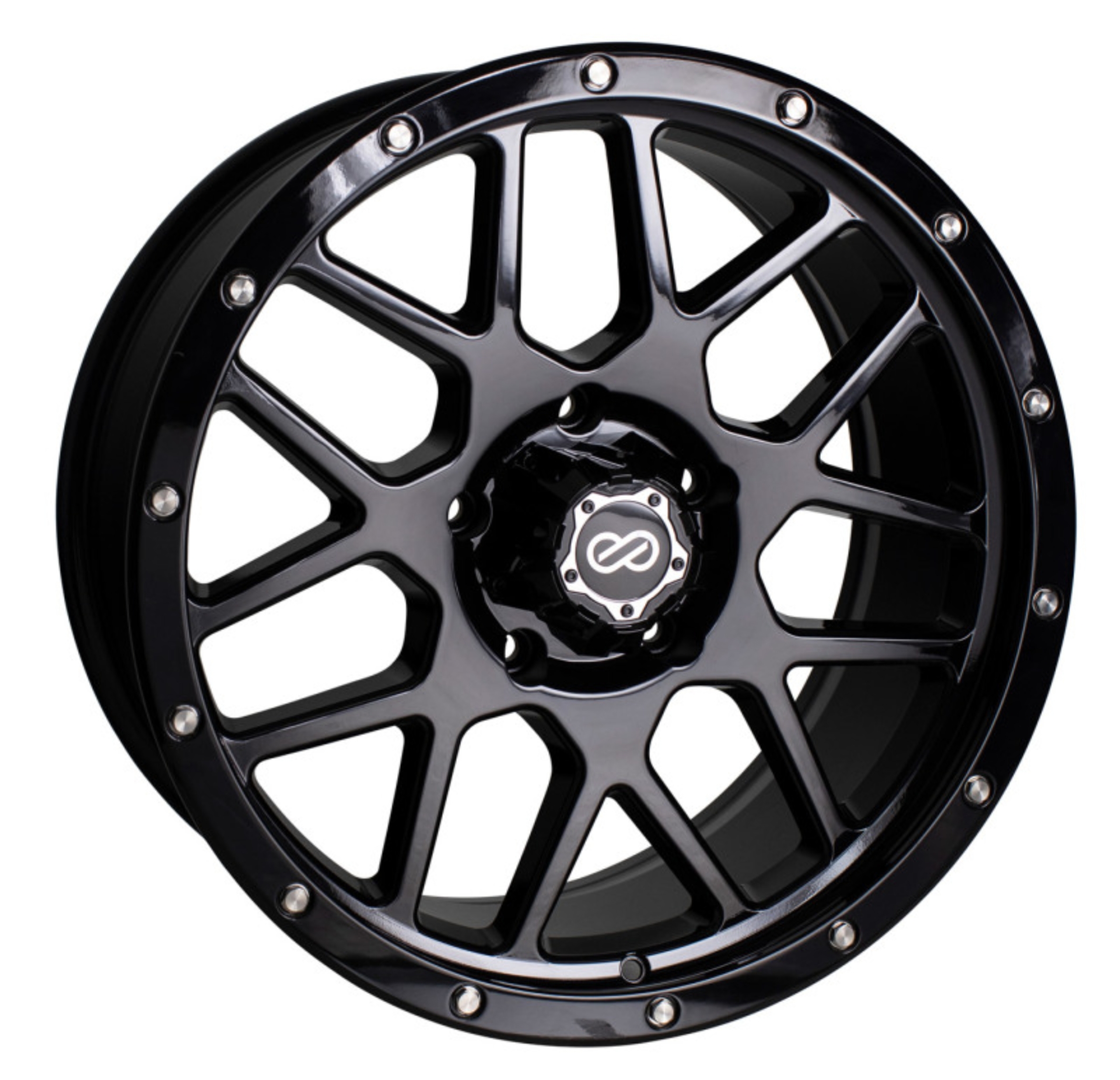 Picture of Enkei Matrix 20x9 6x139.7 BP 15mm Offset 108mm Bore Gloss Black Wheel