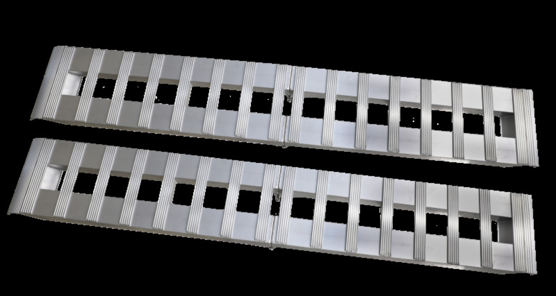 Picture of Gen-Y Heavy-Duty 8ft Aluminum Foldable Loading Ramps 15in x 96in 3K Capacity Per Ramp - Pair