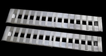 Picture of Gen-Y Heavy-Duty 8ft Aluminum Foldable Loading Ramps 15in x 96in 3K Capacity Per Ramp - Pair