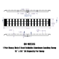 Picture of Gen-Y Heavy-Duty 8ft Aluminum Foldable Loading Ramps 15in x 96in 3K Capacity Per Ramp - Pair