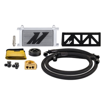 Picture of Mishimoto 22+ Subaru BRZ/Toyota GR86 Oil Cooler Kit Thermostatic - Silver