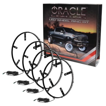 Picture of ORACLE Lighting LED Illuminated Wheel Rings - ColorSHIFT RGB+W