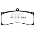 Picture of EBC Racing 13-14 Ford Mustang Boss 302S (w/380mm Disc) SR-21 Sintered Race Front Brake Pads