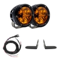 Picture of Rigid Industries 2017+ Polaris Pro R/Turbo R Revolve Amber PRO Grille Light Kit