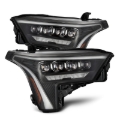 Picture of AlphaRex 22-23 Toyota Tundra NOVA-Series Headlights Black w/Amber DRL - Req 810029 OR 810030