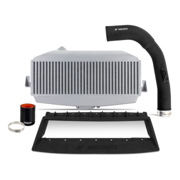 Picture of Mishimoto 22+ WRX TMIC Kit Silver Core Black Pipes