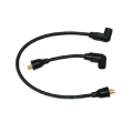 Picture of Moroso 65-78 Harley-Davidson FL/FX Solid Stainless Core Wire Set - Black
