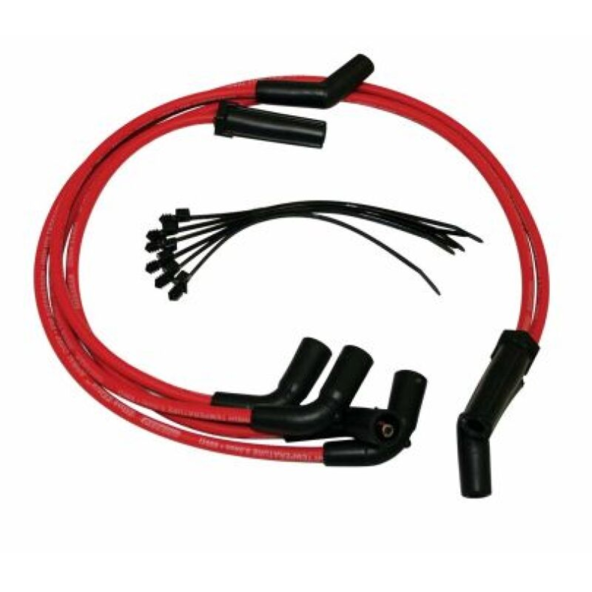 Picture of Moroso 2017+ Harley-Davidson Milwaukee 8 Spiral Core Wire Set - Red