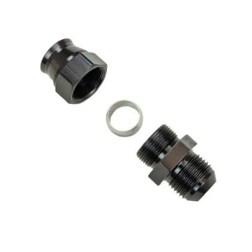 Picture of Moroso Aluminum Fitting Adapter 10AN Male to 5/8in Tube Compression - Black