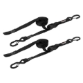 Picture of SpeedStrap 1In x 10Ft CAM-Lock Tie Down w/ Snap FtSFt Hooks (2 Pack) - Black