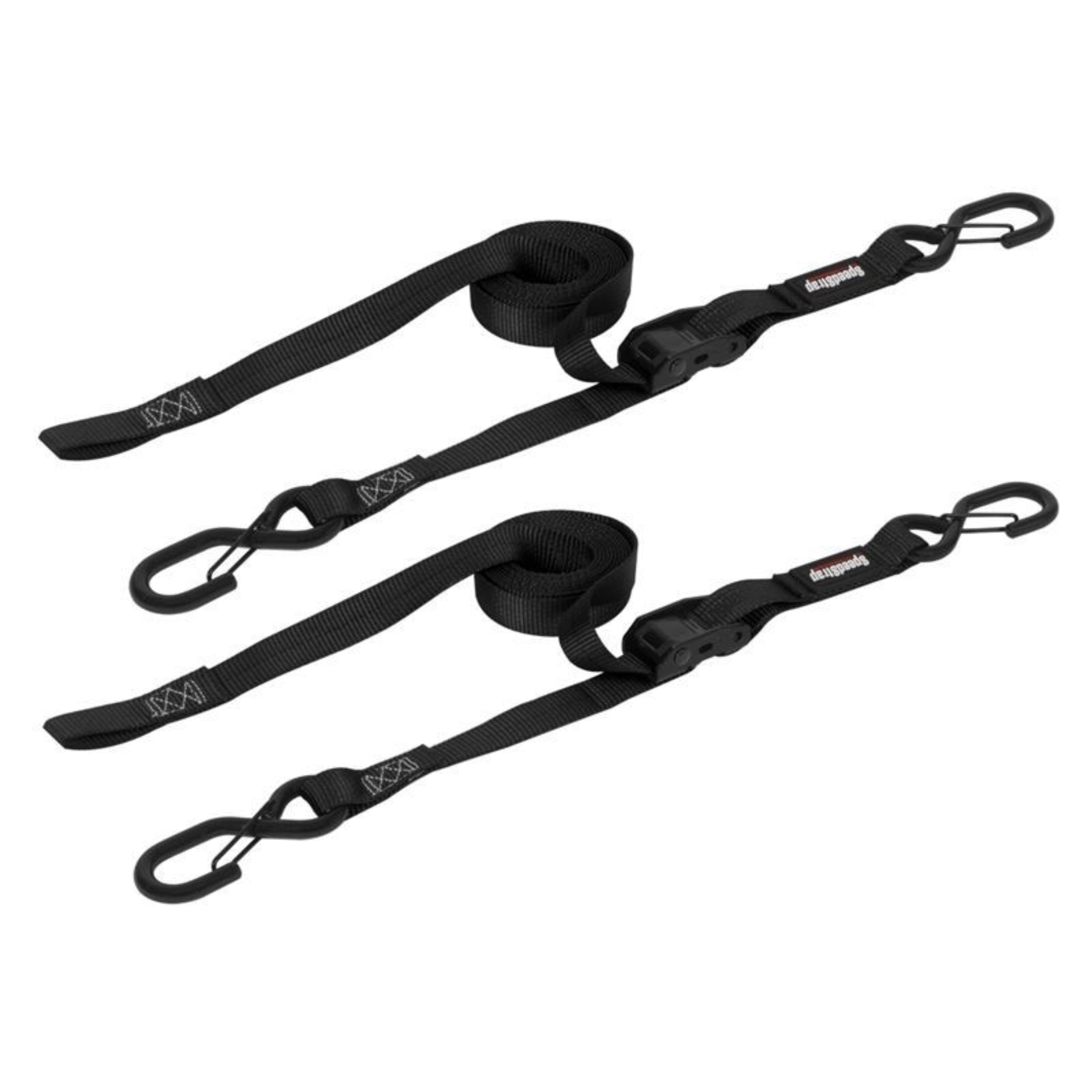 Picture of SpeedStrap 1In x 10Ft CAM-Lock Tie Down w/ Snap FtSFt Hooks (2 Pack) - Black
