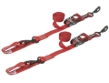 Picture of SpeedStrap 1 1/2In x 10Ft Ratchet Tie-Down w/ Soft-Tie (2 Pack) - Red