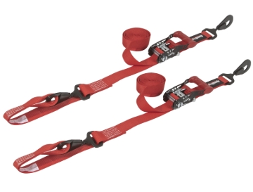 Picture of SpeedStrap 1 1/2In x 10Ft Ratchet Tie-Down w/ Soft-Tie (2 Pack) - Red