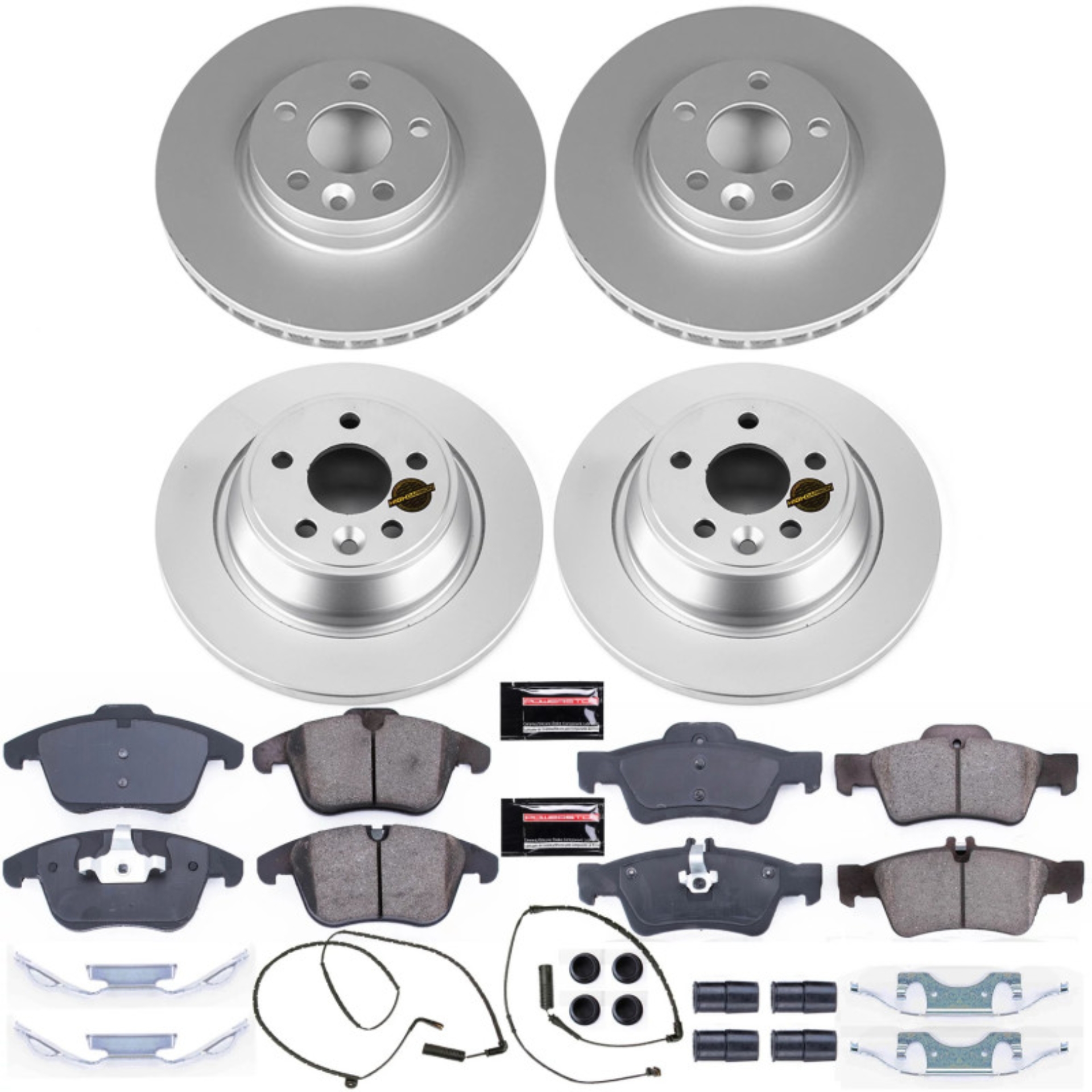 Picture of Power Stop 12-15 Land Rover Range Rover Evoque Front & Rear Z23 Evolution Sport Coated Brake Kit