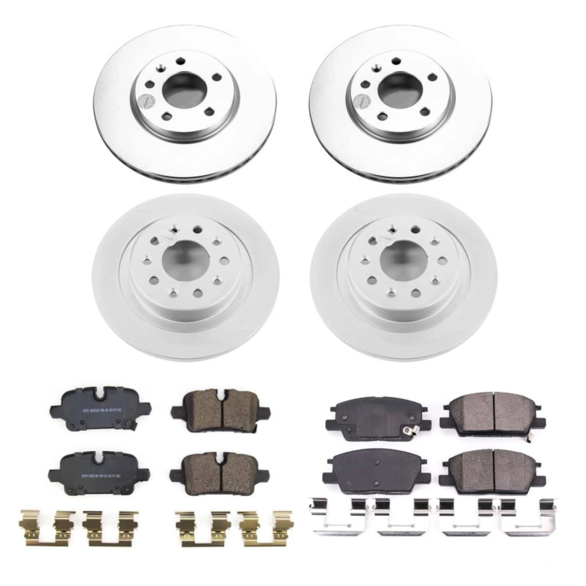 Picture of Power Stop 2020 Chevrolet Malibu Front & Rear Z17 Coated Brake Kit