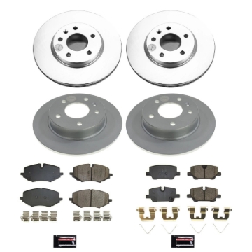Picture of Power Stop 21-22 Chevrolet Trailblazer Front & Rear Z17 Coated Brake Kit