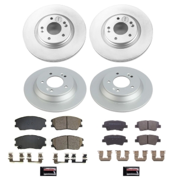 Picture of Power Stop 20-21 Kia Soul Front & Rear Z17 Coated Brake Kit