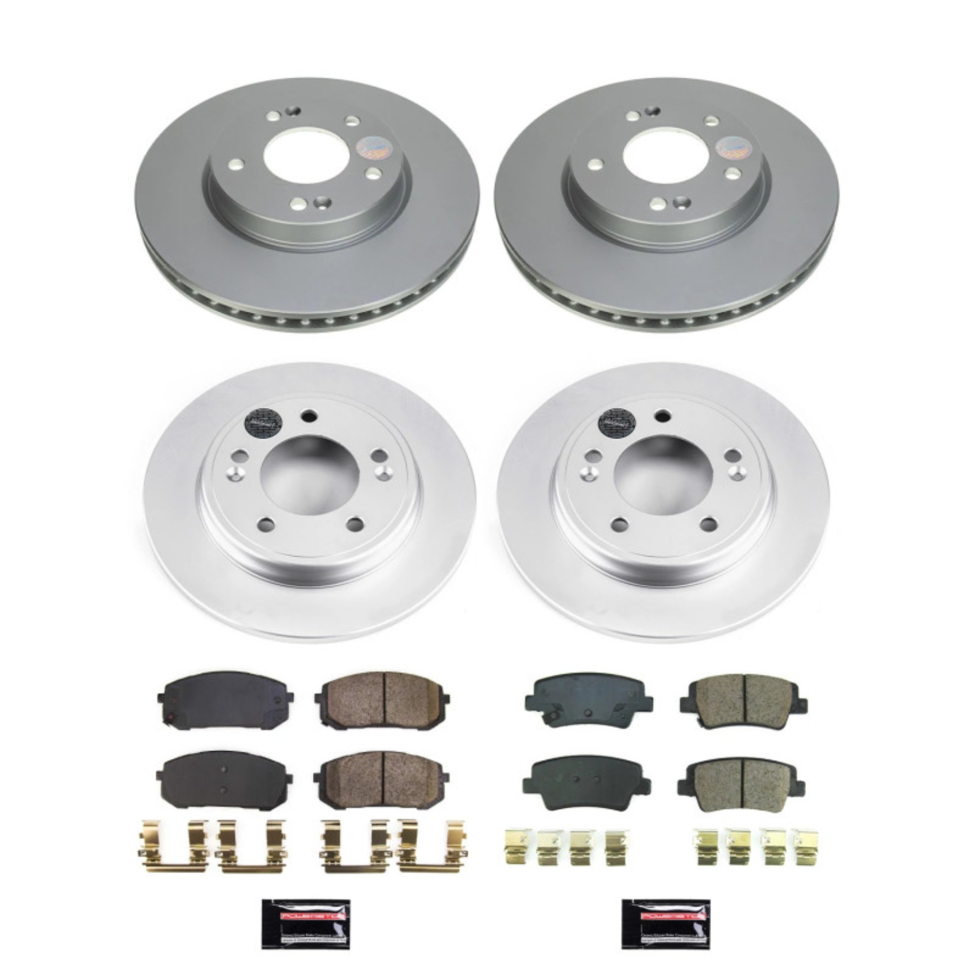 Picture of Power Stop 21-22 Hyundai Elantra Front & Rear Z17 Coated Brake Kit