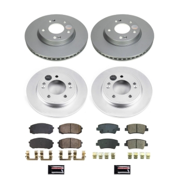 Picture of Power Stop 21-22 Hyundai Elantra Front & Rear Z17 Coated Brake Kit
