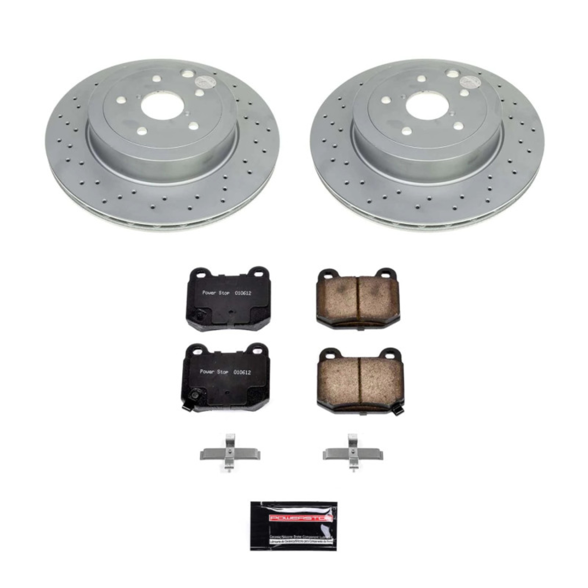 Picture of Power Stop 2021 Subaru WRX (w/2 Piston Rear Calipers) Rear Z17 Coated Brake Kit