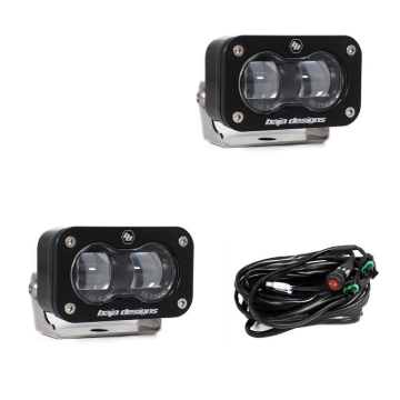 Picture of Baja Designs Universal S2 SAE Spot LED (Pair) - Clear
