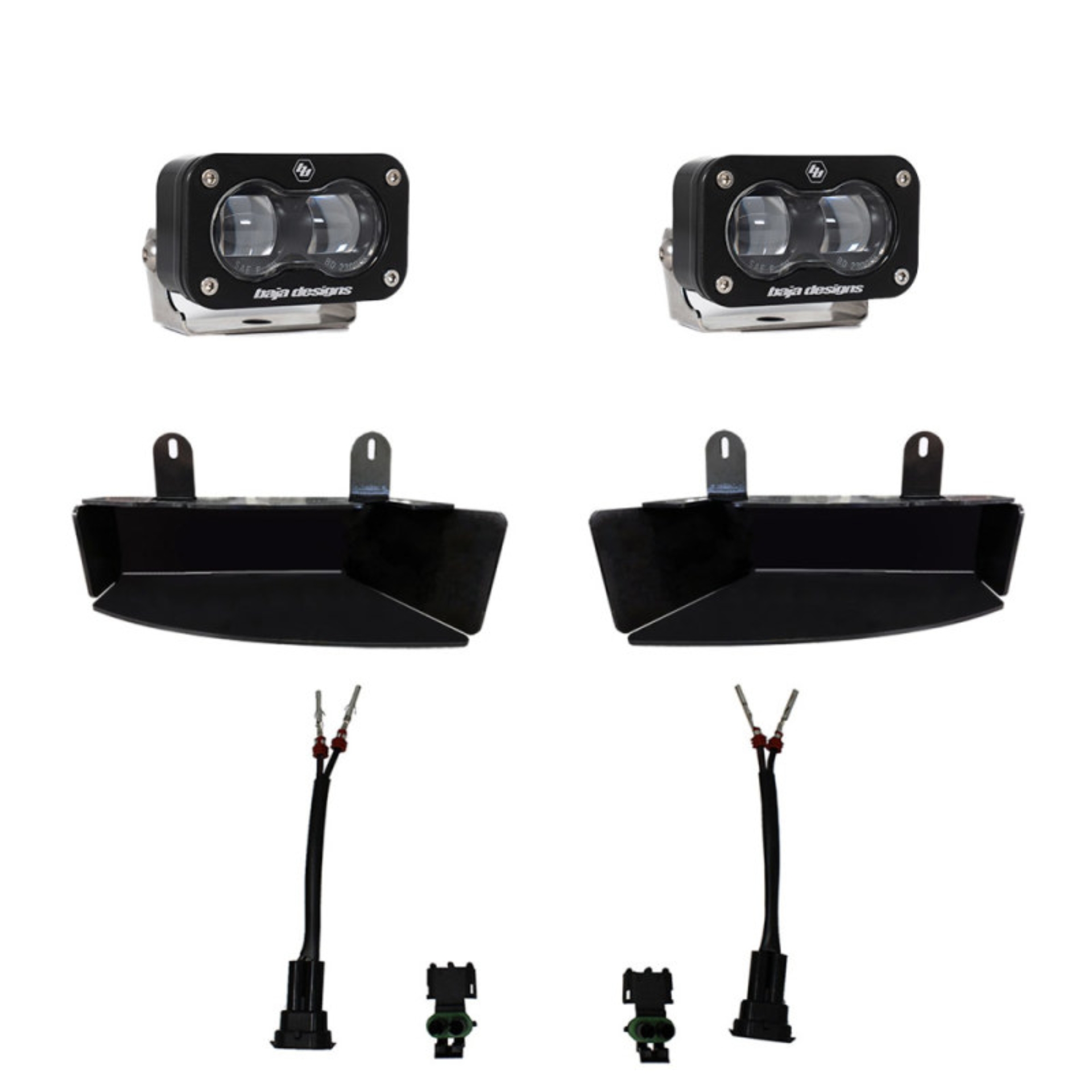 Picture of Baja Designs 19-22 Dodge RAM 2500/3500 S2 SAE Fog Pocket Light Kit - Clear