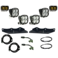 Picture of Baja Designs 17-20 Ford F-150 Raptor S2 SAE Pro Fog Pocket Kit - Amber