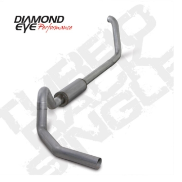 Picture of Diamond Eye KIT 4in Turbo Back Single AL 450 00-early 03 Ford 7.3L Powerstroke F450