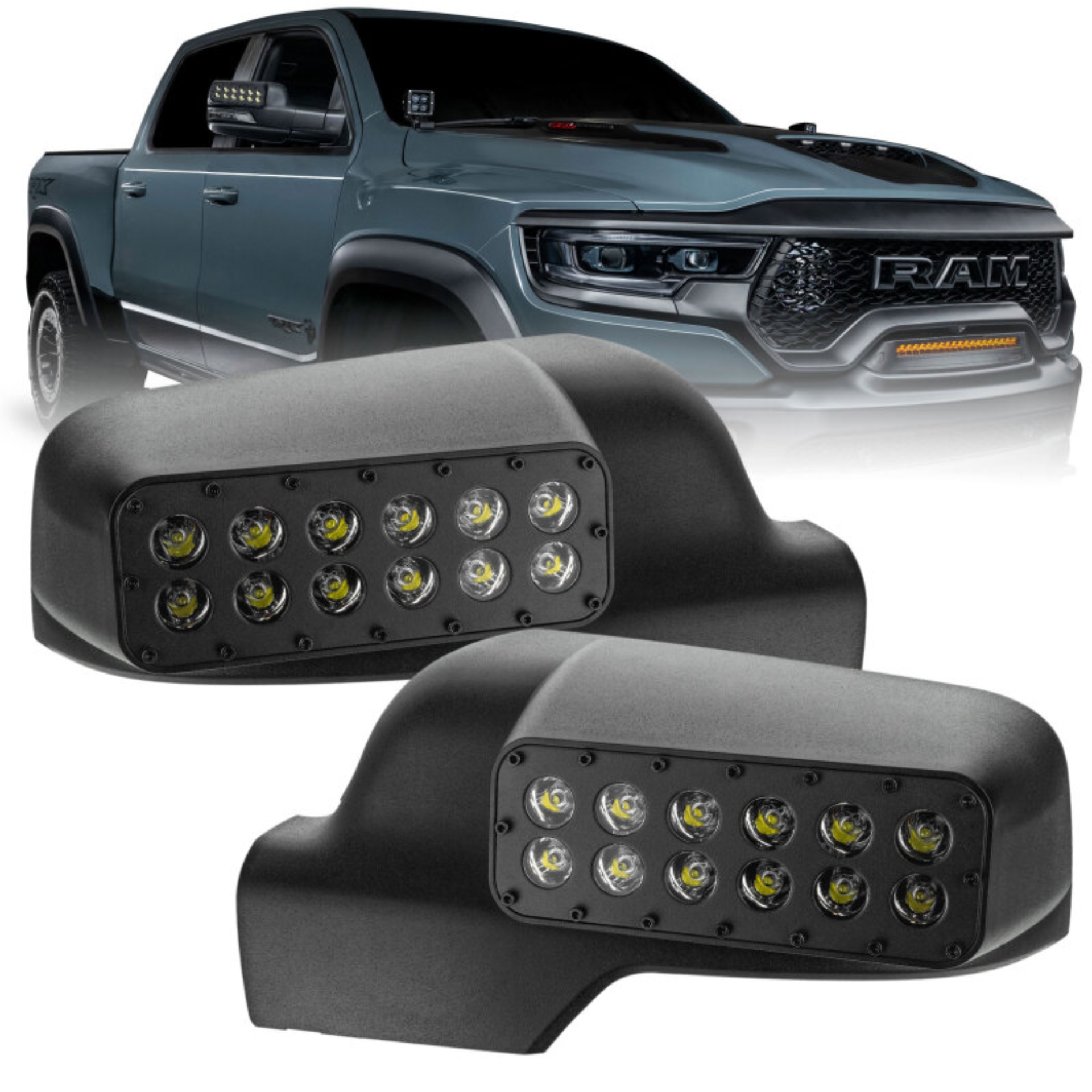 Picture of Oracle 19-23 Ram 1500 DT LED Off-Road Side Mirror Ditch Lights