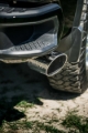 Picture of MBRP 20-23 Chevrolet Silverado 2500HD 6.6L Armor Lite AL Steel Single Side Exit 5in DPF Back Exhaust
