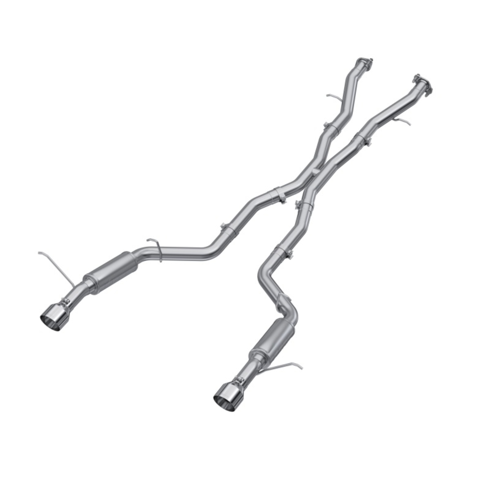 Picture of MBRP 18-23 Dodge Durango SRT 6.4L Armor Lite AL Steel 3in Cat Back Exhaust Dual Rear Exit w/ SS Tips