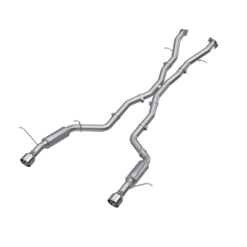 Picture of MBRP 18-23 Dodge Durango SRT 6.4L Armor Lite AL Steel 3in Cat Back Exhaust Dual Rear Exit w/ SS Tips