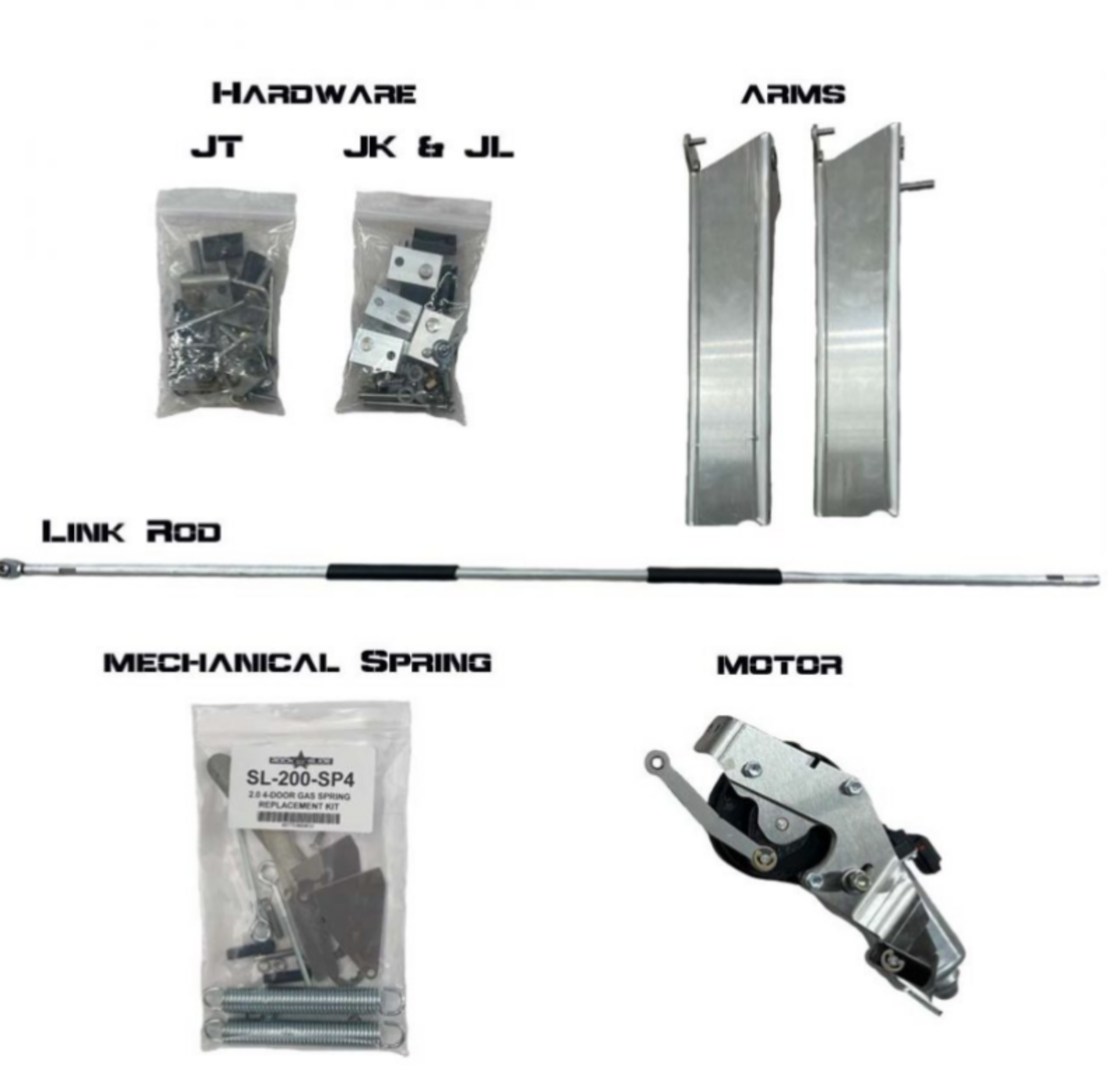 Picture of Rock Slide Rebuild Kit for Gen2 Step Sliders - JT 4 Door Passenger Side