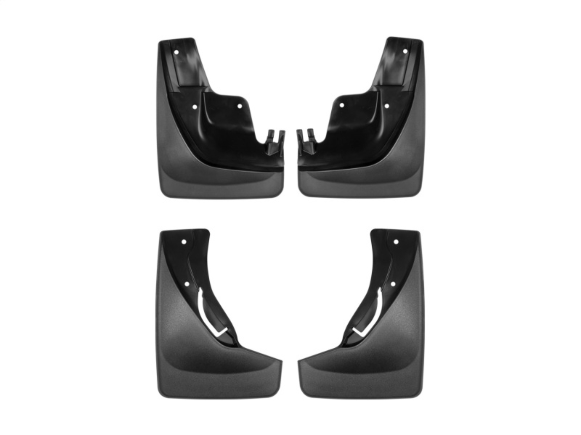 Picture of WeatherTech 2011 Jeep Grand Cherokee Laredo/Ltd/Trailhawk/Overland ONLY No Drill Mudflaps - Black