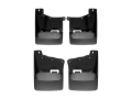 Picture of WeatherTech 20-24 Chevrolet Silverado 2500HD/3500HD w/o OE Splash Guards No Drill Mudflaps - Black